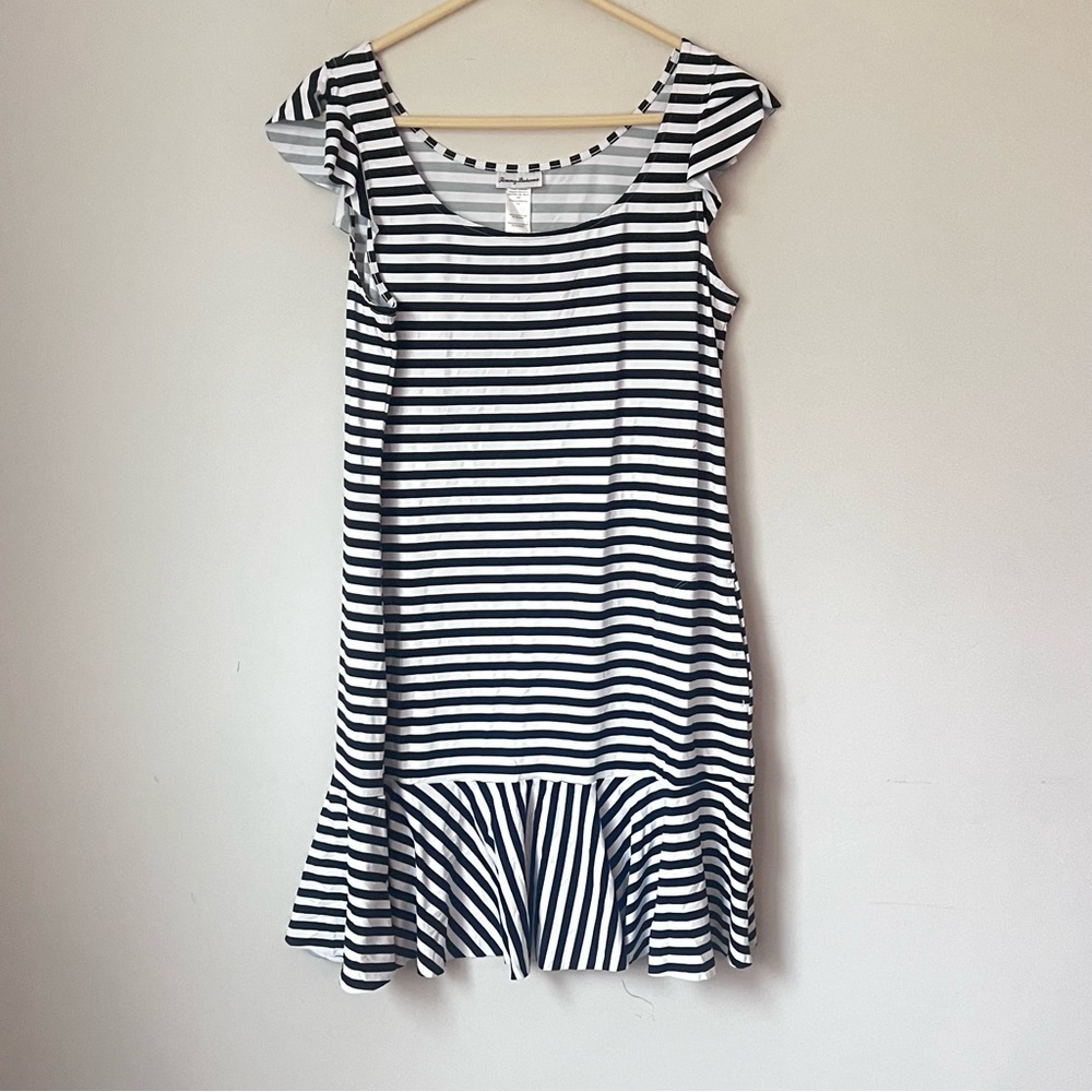 Tommy Bahamas Striped Black and White Dress
